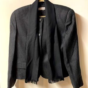 NWT Gloria Vanderbilt blazer with scarf